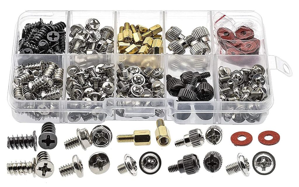 Rpi shop - 179 pcs Assorted Screw Kit For PC Computer Screw, Standoffs, Screws for Hard Drive, Computer Case, Motherboard, Fan Power Graphics